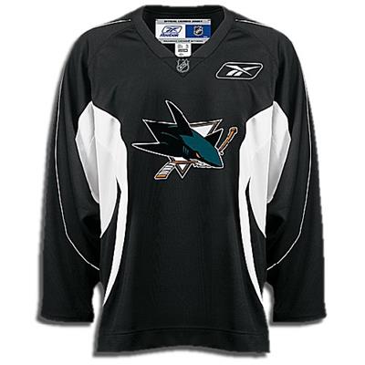SAN JOSE SHARKS AUTHENTIC REEBOK CENTER ICE JERSEY. AWAY/ROAD MENS SIZE 60.  NWT