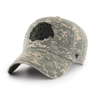 47 Brand Blackhawks Camo Officer Cap