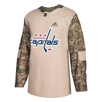 Washington Capitals Hockey Jersey - Adult Small - Camo Military