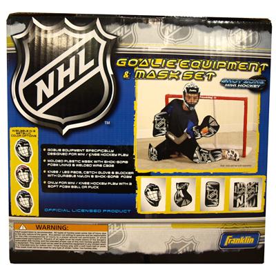 Franklin Goalie Equipment & Mask Set NHL Mini Hockey Goalie