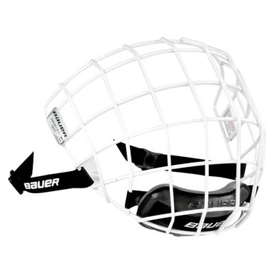 SR JR Helmet Black White Bauer Profile II I2 Oreo Hockey Helmet Facemask Cage 