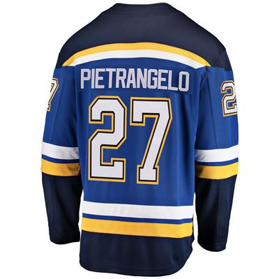Alex Pietrangelo St. Louis Blues Fanatics Branded Backer Name & Number  T-Shirt - Blue
