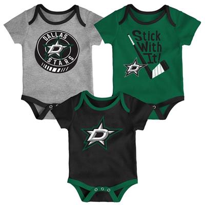 Outerstuff Dallas Stars Cuddle and Play 3-Pack Set Infant