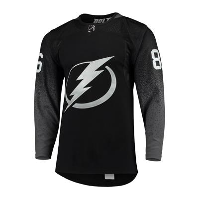 Adidas Black Goalie Cut NHL Tampa Bay Lightning Practice Jersey