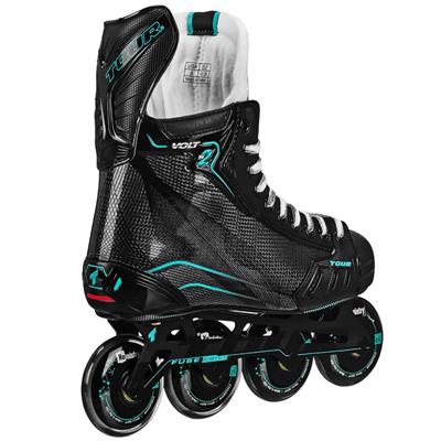 Abec 9 Bearings Inline Skate Wheels HILO SET 68mm 76mm 82A Black Outdoor Hockey 