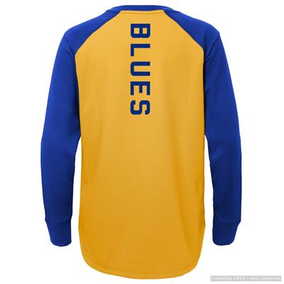 Outerstuff Undisputed Long Sleeve Crew Tee - St. Louis Blues - Youth