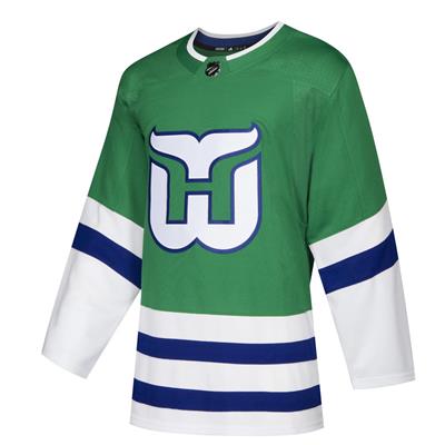 New NHL Hartford Whalers old time jersey style mid weight cotton hoodie  men's M