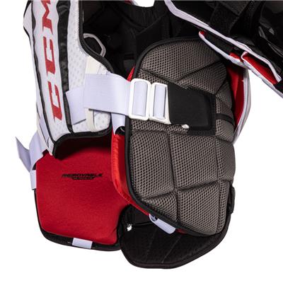 CCM Extreme Flex E5.9 Intermediate Goalie Chest & Arm Protector in Black/White Size Large