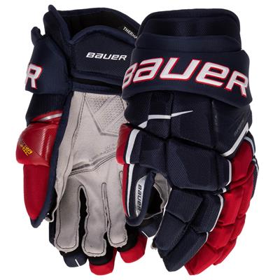 Bauer Supreme Ultrasonic - New Pro Stock Goalie Glove - (White/Red