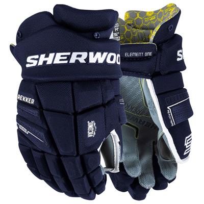 Sherwood Rekker Element One Hockey Gloves - Junior - Navy - 11.0