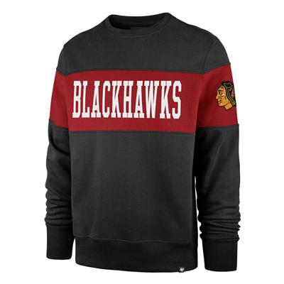 Chicago Blackhawks Women's Red and Black Oversized Distressed Logo Lac -  Clark Street Sports
