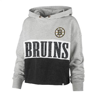 NHL Apparel~Boston Bruins Youth L (14) GIRLS Zip Front Jacket w/ Hood,  Grey, NWT