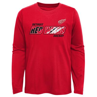 Outerstuff Rink Reimagined Long Sleeve Tee Shirt - Detroit Red Wings - Youth - Detroit Red Wings - L