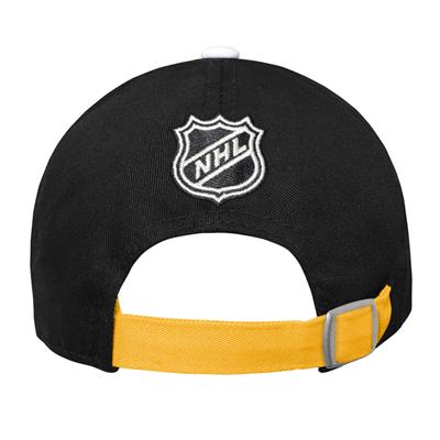 Youth Boston Bruins Black Slouch Trucker Adjustable Hat