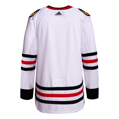 Men's Chicago Blackhawks adidas White Away Authentic Blank Jersey