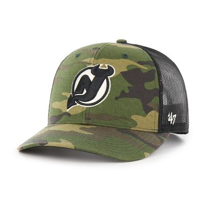 New Jersey Devils '47 OHT Military Appreciation Clean Up Adjustable Hat -  Camo