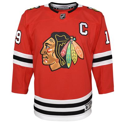 What color is store the blackhawks home jersey