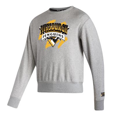 Pittsburgh Penguins Fanatics Branded True Classics Vintage Graphic Crew  Sweatshirt - Sports Grey - Mens