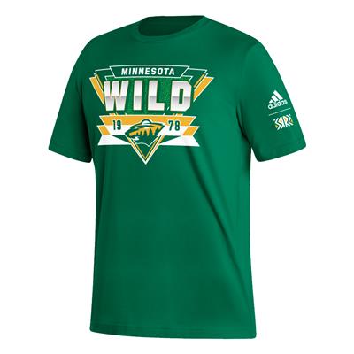 Adidas Reverse Retro 2.0 Fresh Playmaker Tee Shirt - Minnesota Wild - Adult  | Pure Hockey Equipment