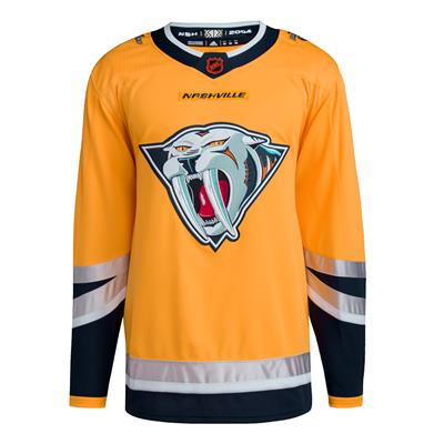 Nashville Predators Mens Gold NHL Practice Hockey Jersey Size 46 Small