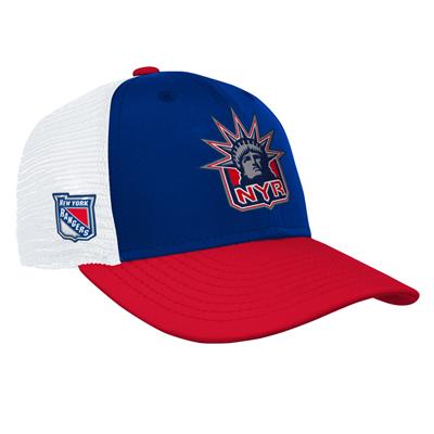 Outerstuff Reverse Retro Adjustable Meshback Hat - NY Rangers