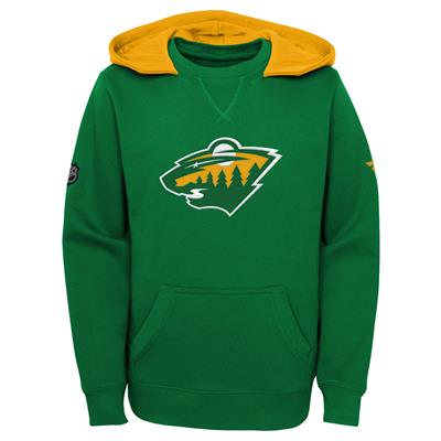 Women's Minnesota Wild adidas White/Green Reverse Retro Pullover Hoodie