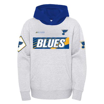 St Louis Blues Hoodie NHL Hockey Blue Gray Full Zip Sweatshirt