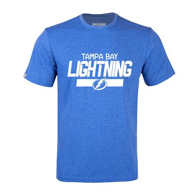 Tampa Bay Lightning Womens Black V Neck Short Sleeve Polyester T Shirt