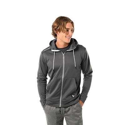 Bauer Team Fleece Full Zip Hoodie - Grey - Adult | Pure Hockey