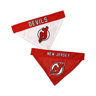 NJ Devils Personalized Dog Bandana over the Collar Hockey 