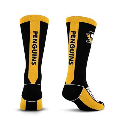 Officially Licensed NHL Pittsburgh Penguins Legend Premium Crew Socks, Size Small/Medium | for Bare Feet