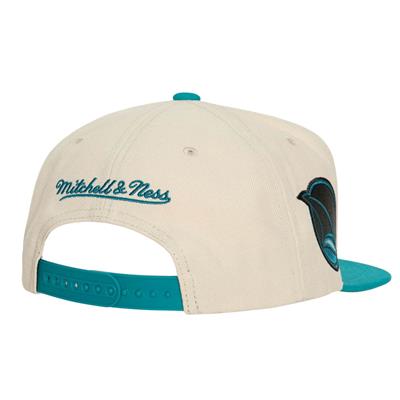 Mitchell & Ness San Jose Sharks 2-Tone Patch Snapback Adjustable Hat