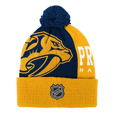 Nashville Predators Authentic Retro NHL Winter Classic Beanie White Knit Hat  Pom