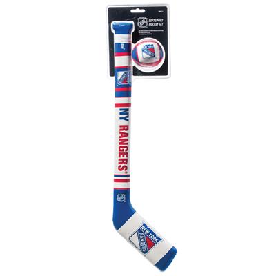 Franklin Sports NHL New York Rangers Mini Soft Hockey Stick Set - NHL Team  Soft 793625921156