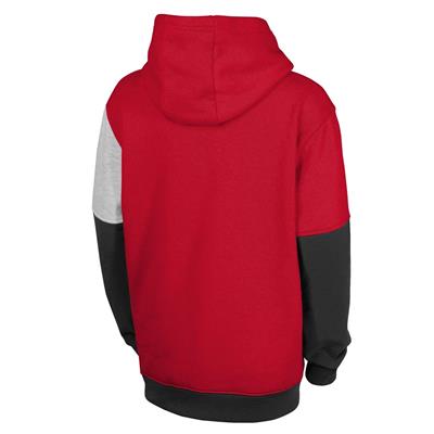 Outerstuff Youth Red Chicago Blackhawks Home Ice Advantage Pullover Hoodie Size: Large