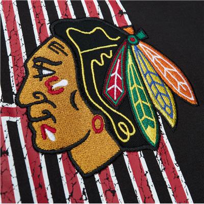 Custom Hockey Jerseys with A Blackhawk Logo and Shoulder Patches Adult XXL / (Just Number) / Black