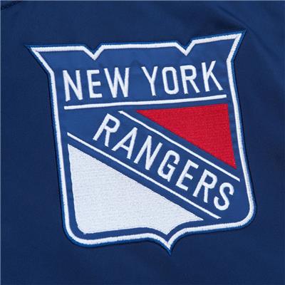 New York Rangers Hometown LW Satin Jacket By Mitchell & Ness