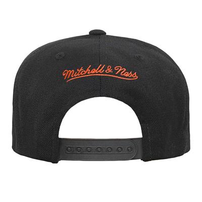 Casquette réglable noire Mitchell & Ness des Flyers de Philadelphie Team Ground Pro pour hommes