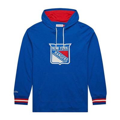 Sweat à capuche léger Fanatics New York Rangers Authentic Pro Rink pour homme bleu marine