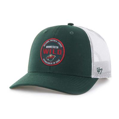 Casquette NHL Minnesota Wild Verte, Homme – Baseball Cap Ajustable, Respirante Et Légère Avec Bord Incurvé