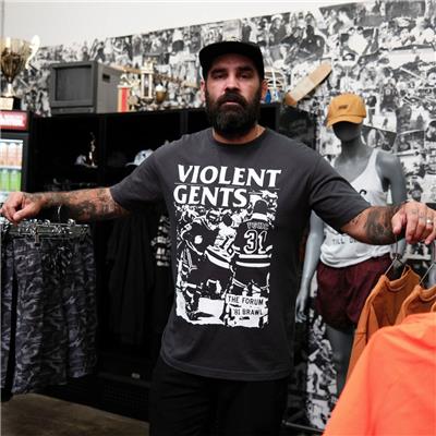 Violent Gentlemen Forum Brawl Garment Dyed Tee - Adult | Pure