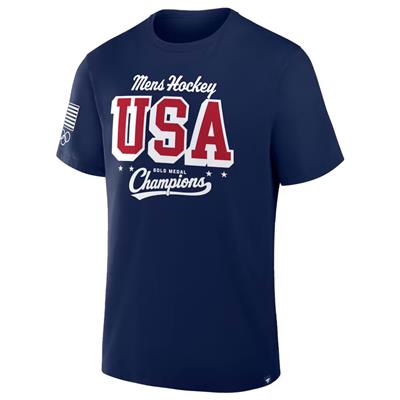 Fanatics Team USA Gold Medal Champions Tee Shirt - Adult | Pure