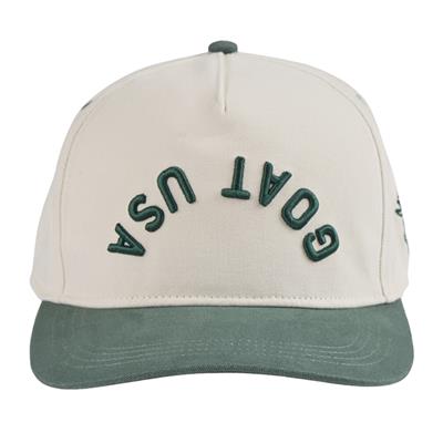 Goat USA Flipped Goat Snapback Hat - Green - Adult | Pure Hockey