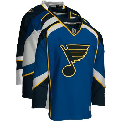 READ) Reebok Edge Authentic St. Louis Blues Arch NHL Jersey Blue