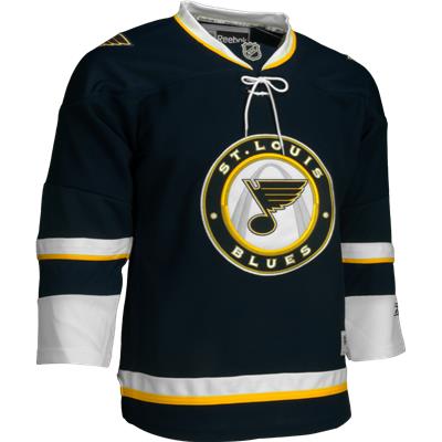 ST. LOUIS BLUES AUTHENTIC NEW AWAY TEAM ISSUED REEBOK EDGE 2.0 7287 JERSEY  SZ 58