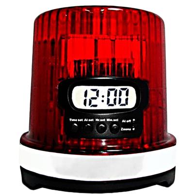 NHL League Logo The Goal Light Alam Clock, Small, Black Fan