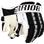 Black/White/Silver (Warrior Remix LE Hockey Gloves [Senior])
