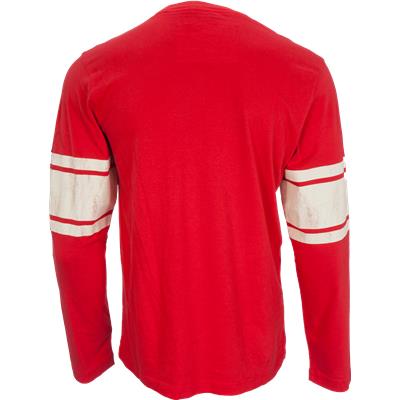 CCM Detroit Red Wings Logo Crew Long Sleeve Shirt - Mens