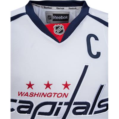 XL mens Alexander Ovechkin Washington Capitals Jersey black ice Reebok