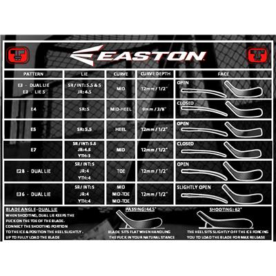 Easton V9E LH Hockey Stick 75 Flex E36 Curve Lie 5